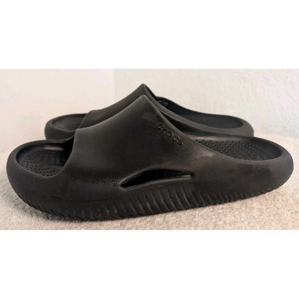 Crocs Unisex-Adult Mellow Recovery Slides Mens 9 Womens 11 Black - Picture 3 of 9